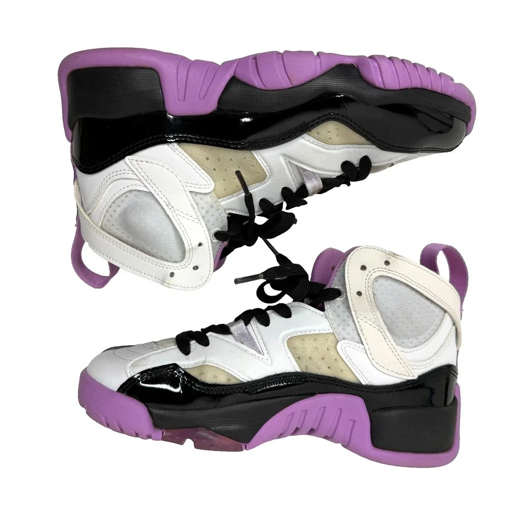 Nike Jordan Jumpman Two Trey DQ8431-105 White Black‎ purple / pink YOUTH Sz 6Y